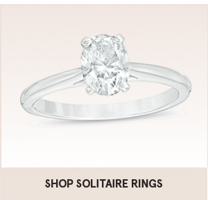 Shop solitaire diamond engagement rings with the clickable link. The image shows a solitaire diamond ring in a white gold setting.