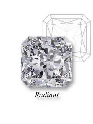 radiant shaped diamond