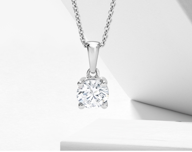 Shop Diamond Solitaire Necklaces