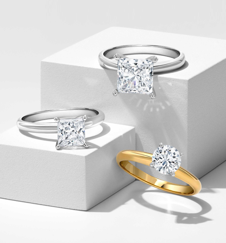 Best moissanite engagement rings | Space diamond rings