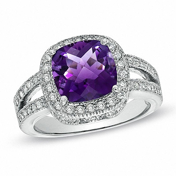 Amethyst Engagement Ring Example 1