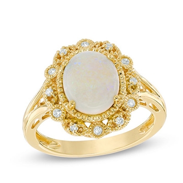 Opal Engagement Ring Example 1