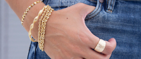 Gold Wheat Chain Bracelet – RoseGold & Black Pty Ltd