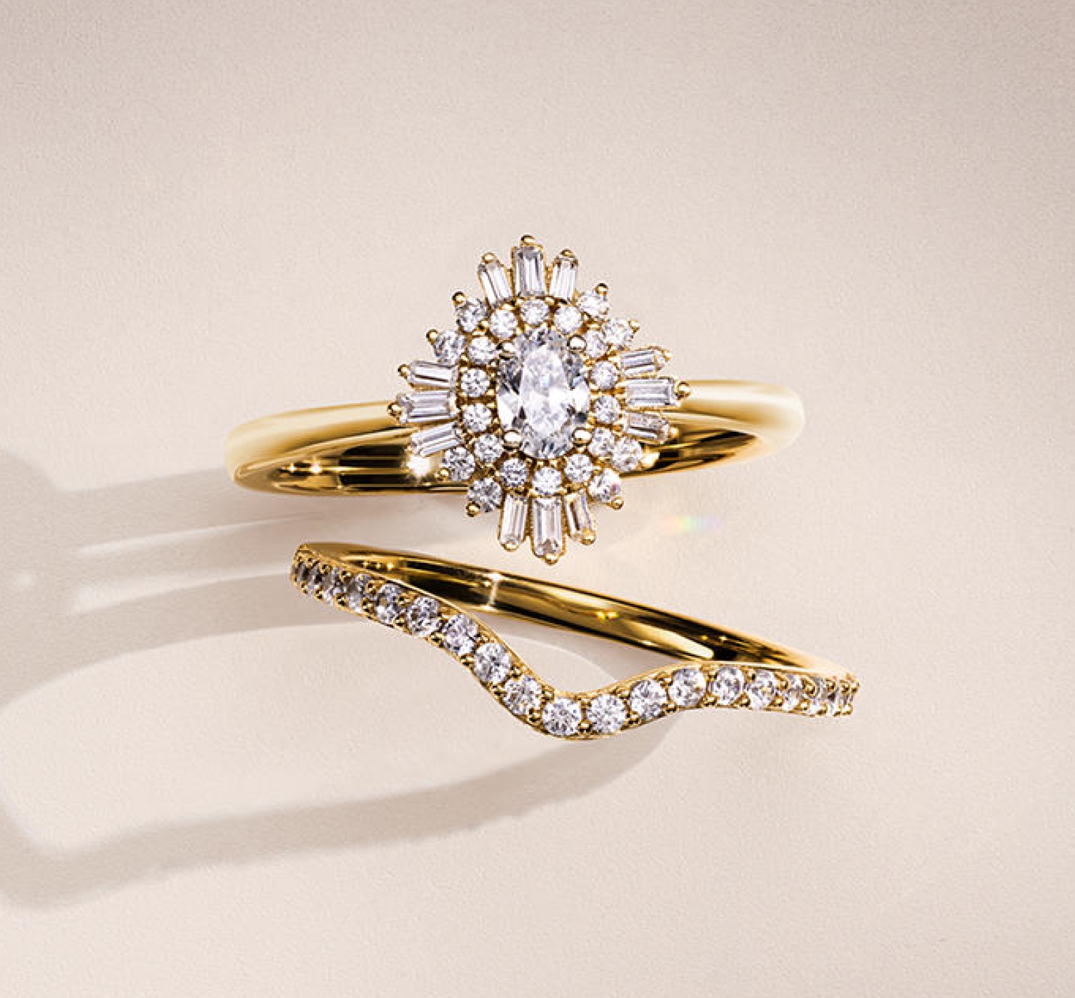 【RvituH】BABY Marquise 2点set Previously Owned Neil Lane Artistry Marquise-Cut Lab-Grown Diamond