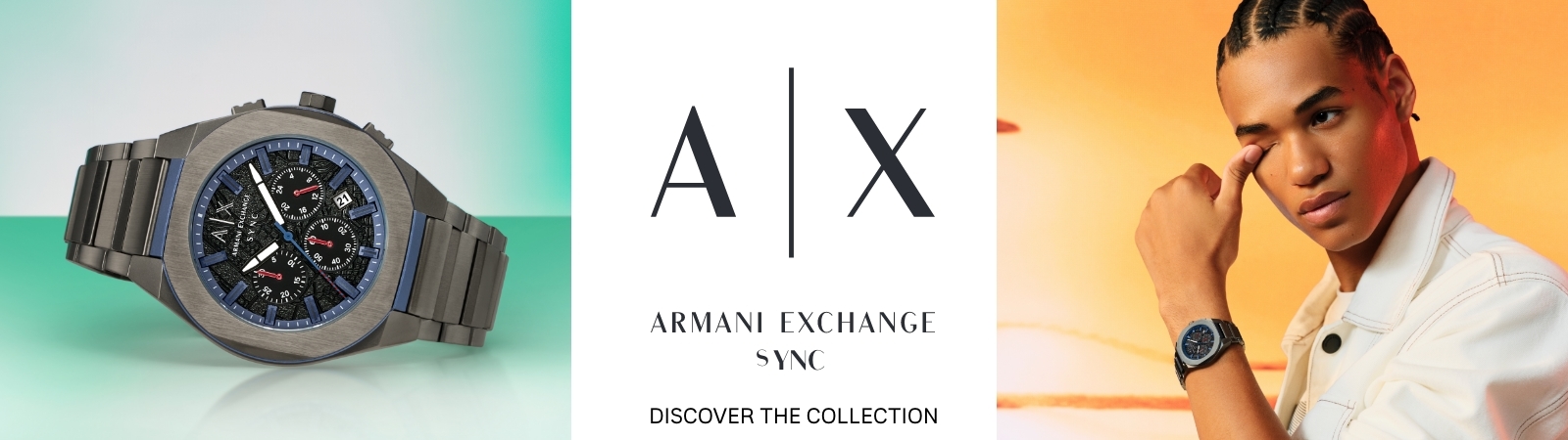 Armani Exchange Sync. Discover the Collection.