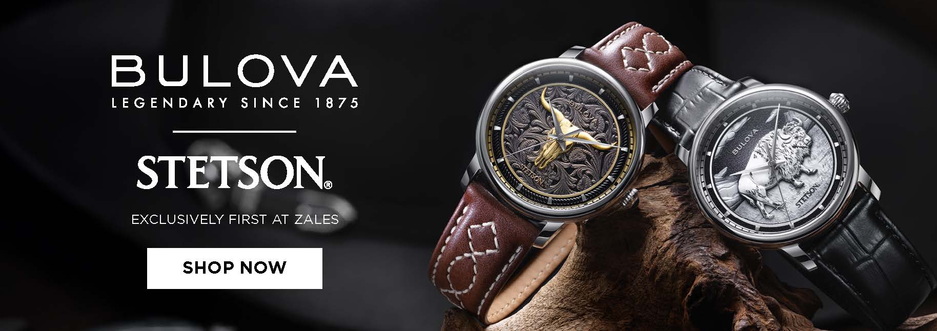 Bulova | Stetson. First exclusively at Zales. Shop Now.