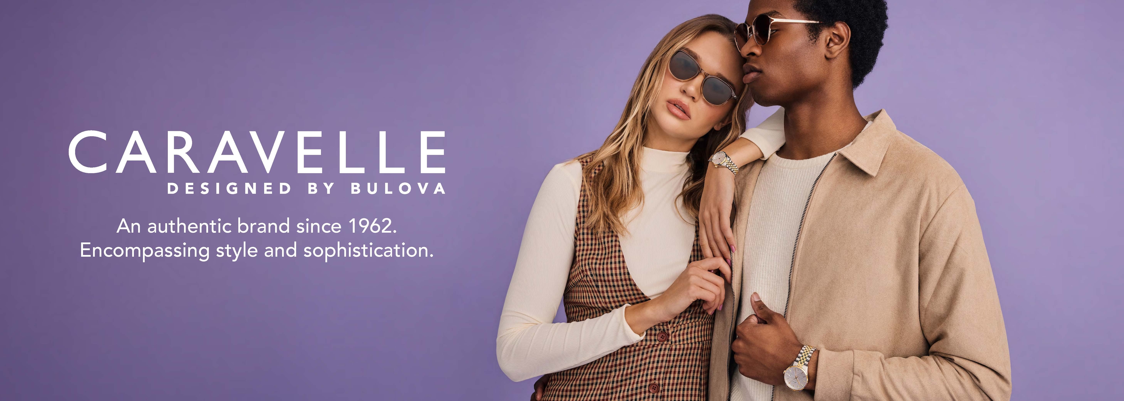 Caravelle. Designed by Bulova. An authentic brand since 1962. Encompassing style and sophistication.