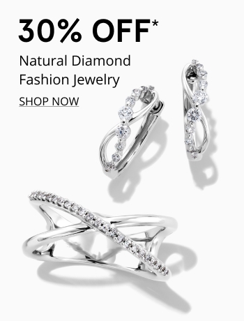 30% Off* Natural Diamond Fashion Jewelry