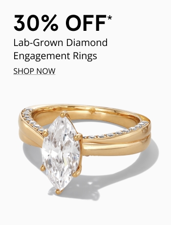 30% Off* Lab-Grown Diamond Engagement Rings