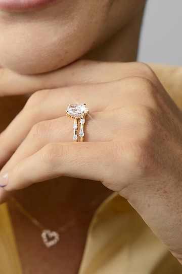 Enchanted Disney Belle Yellow Sapphire and 1/4 CT. T.W. Diamond