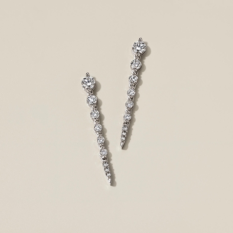 Shop name drops earrings from Zales.