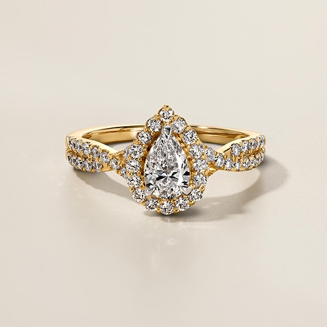 Shop halo rings engagement rings from Zales.