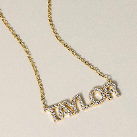 Shop name necklaces from Zales.