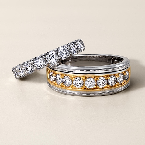Shop diamond wedding bands from Zales.