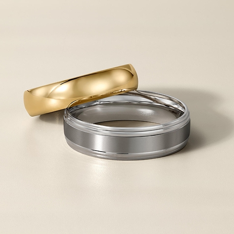 Shop gold wedding bands from Zales.