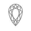 1 CT. T.W. Diamond Chevron Solitaire Enhancer in 14K White Gold