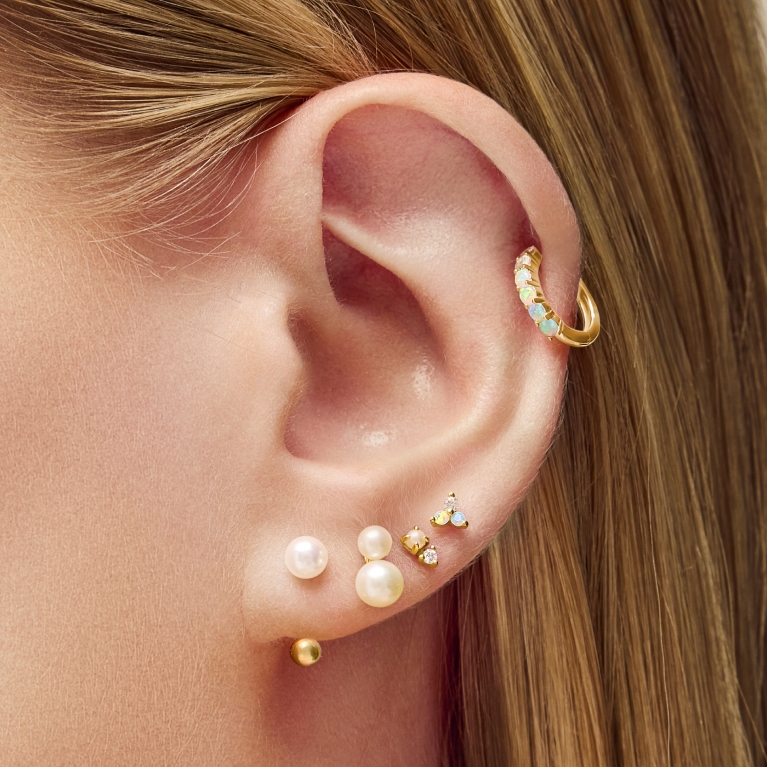 ピアス Numbering Ellipse Glass Earrings #5205 5BNY876 Tapper's Jewelry Full Collection