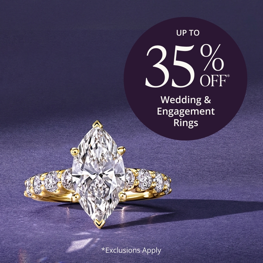 Up to 35% Off Select Engagement & Wedding Rings