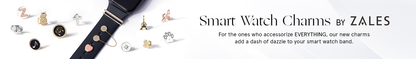 Smart Watch Charms by Zales. For the ones who accessorize everything, our new charms add a dash of dazzle to your smart watch band. 