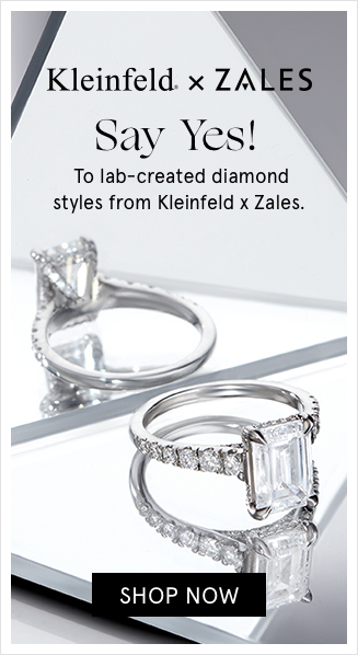 Say Yes! to lab-created diamond styles from Kleinfeld x Zales.