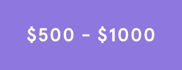 $500-$1000