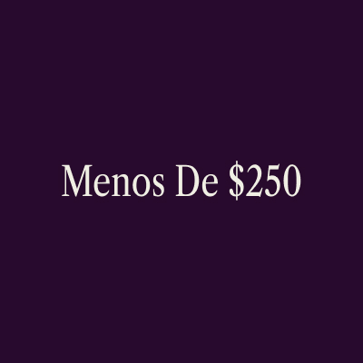 Menos De $250