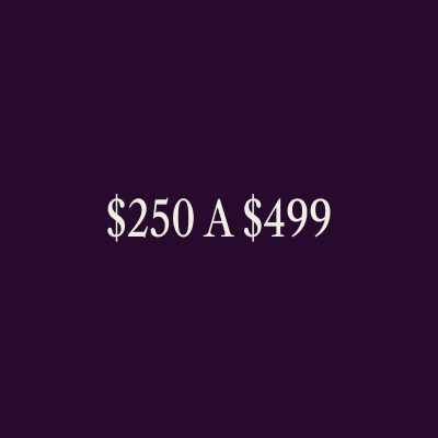 $250 A $499